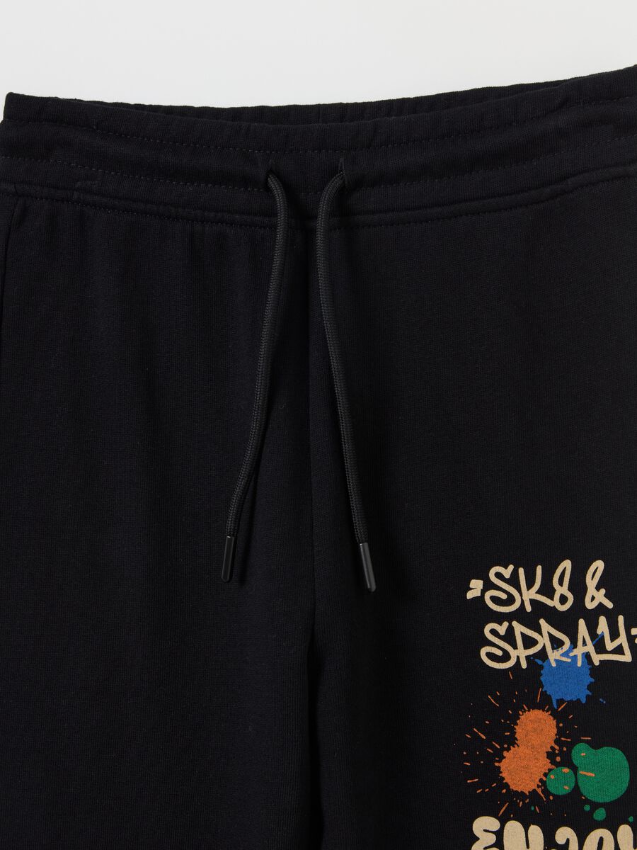 Jogging set in felpa con stampa_2