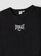 Black regular fit pure cotton t-shirt with Everlast logo_5