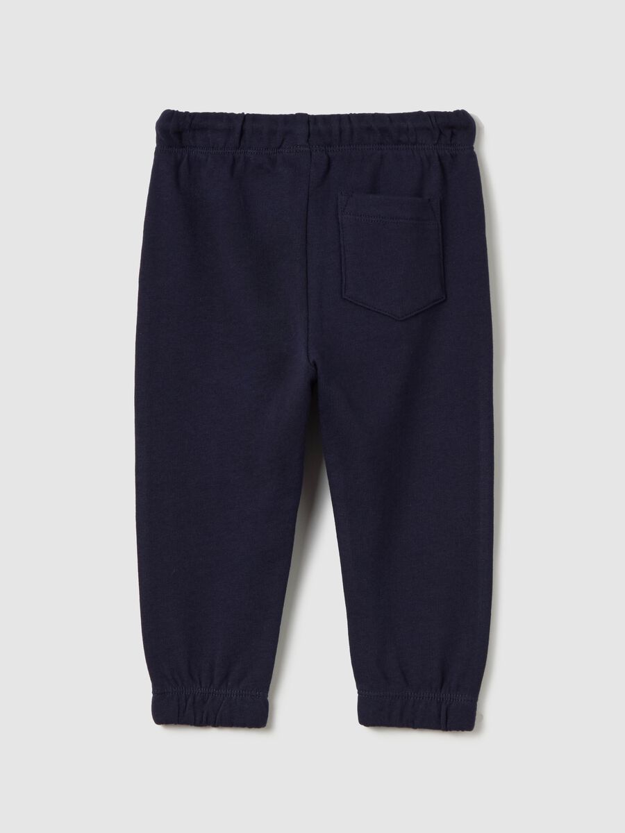 Cotton joggers with drawstring_1