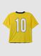 Yellow and blue regular-fit T-shirt with perforated insert for boys_1