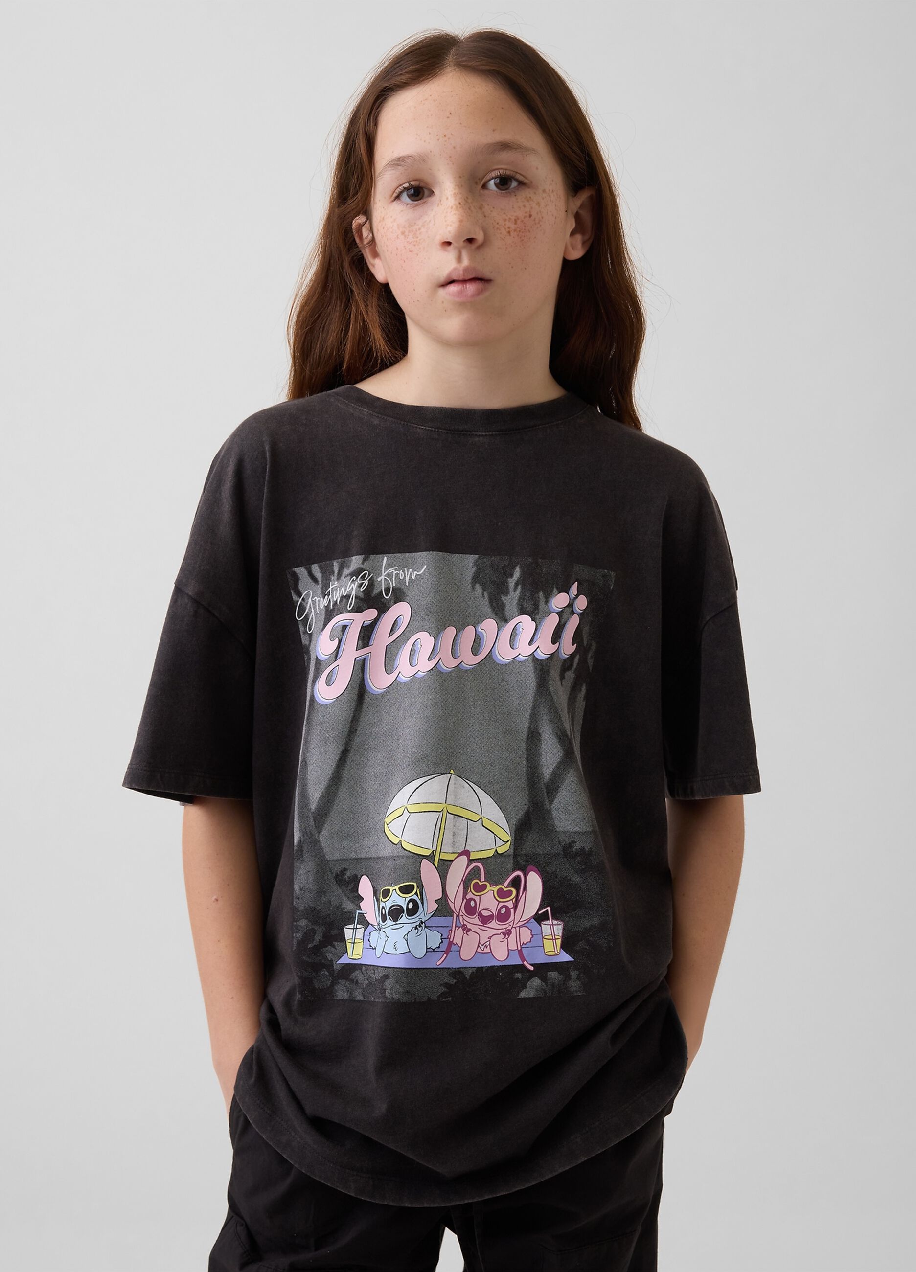 Short-sleeved pure cotton T-shirt