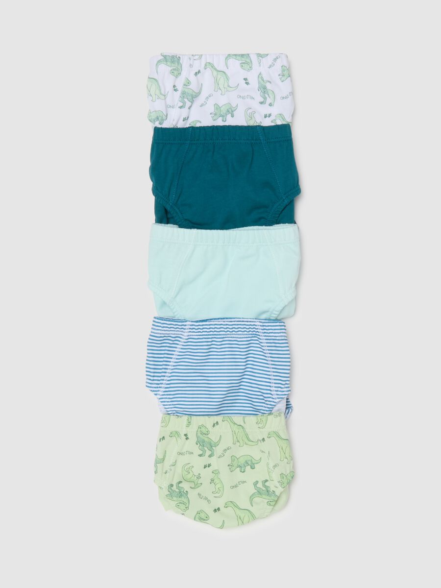 Kids' Regular Fit Multicolour Pure Cotton Multipack Pants_3