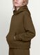 Green cotton-blend hoodie in a regular fit_1