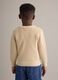 Child's regular fit beige crew neck pure cotton jumper_1
