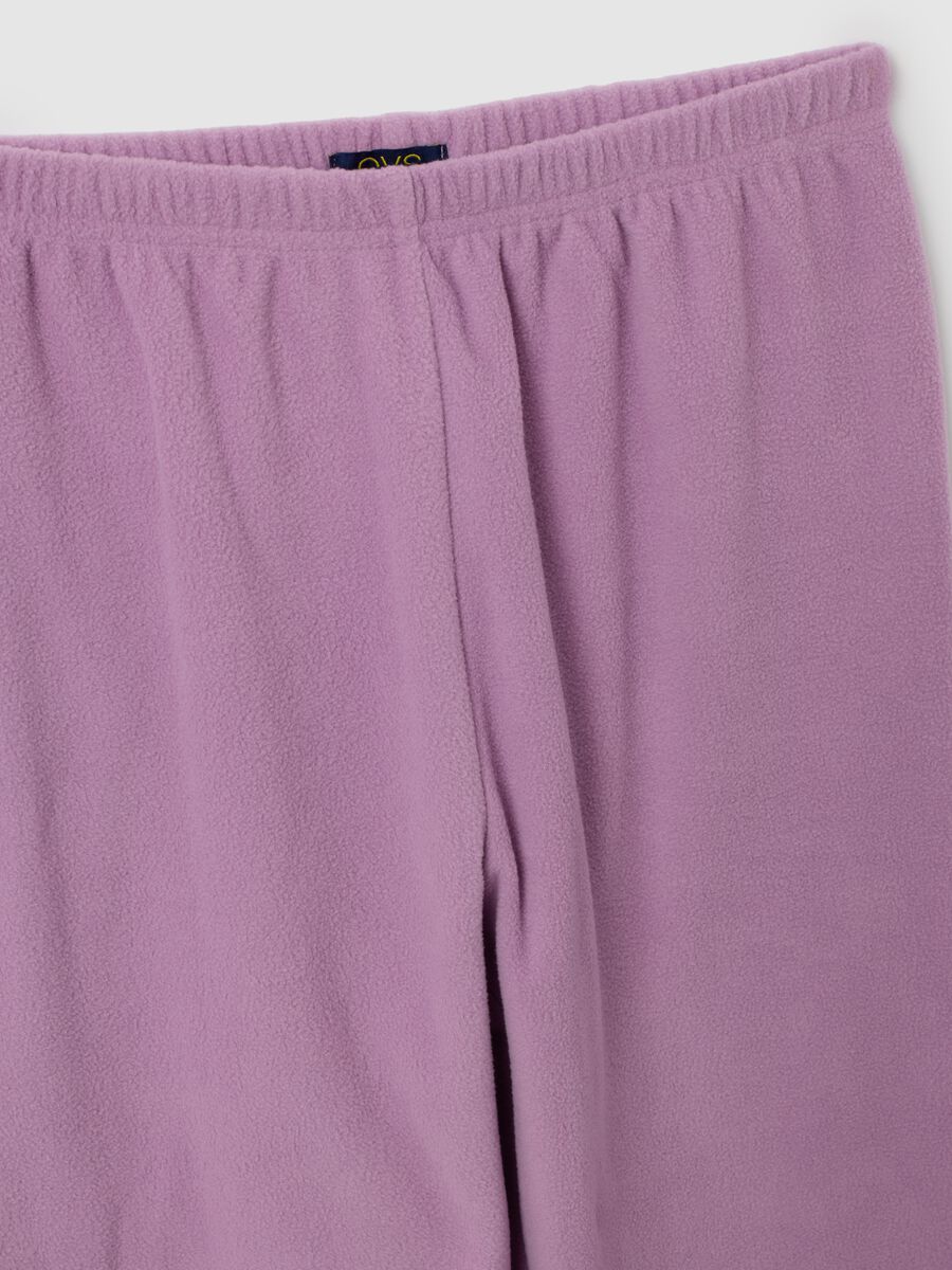 Pink fleece pyjamas for girls_3