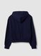 Blue organic cotton hooded sweatshirt_1