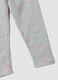Leggings skinny grigi in cotone organico elasticizzato con fiocchi per bambina_3