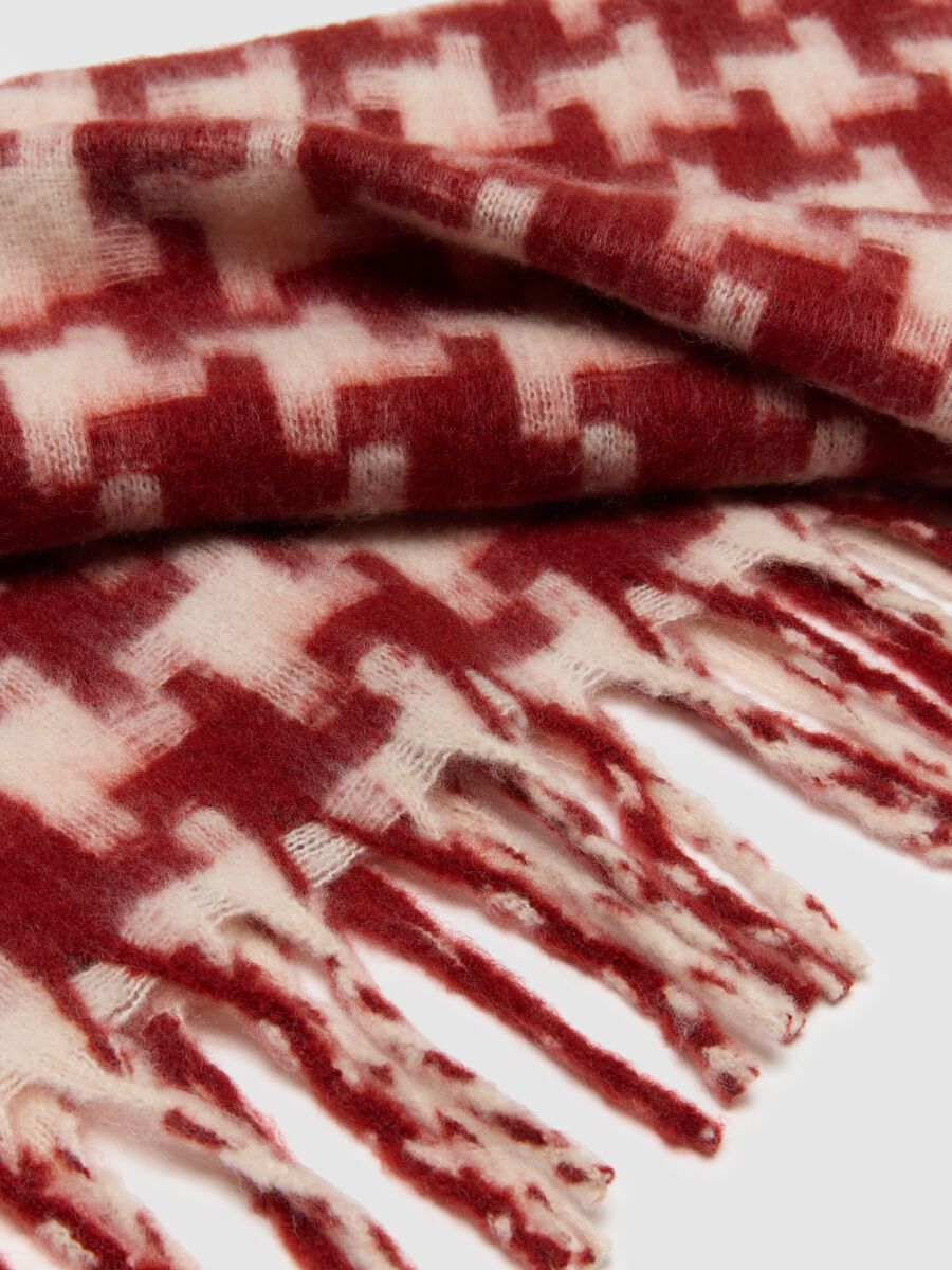 Heavy Multicolour Check Blanket with Fringes_1