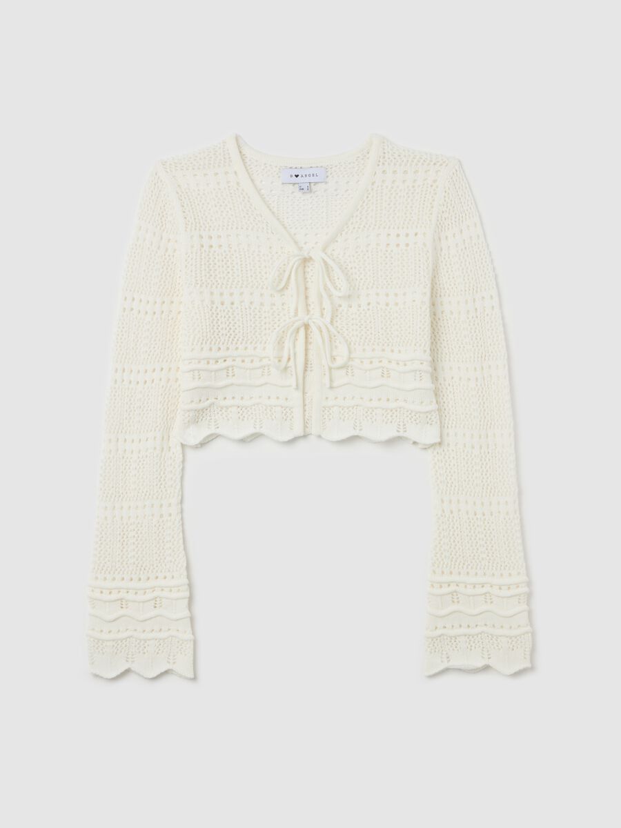 Crochet cardigan with laces_4