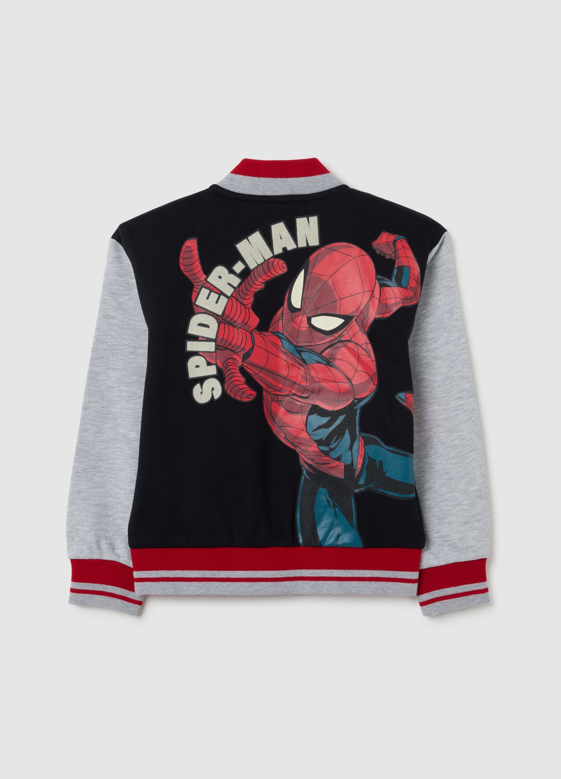 Children's sweatshirt in multicolour cotton blend regular fit with Spiderman print