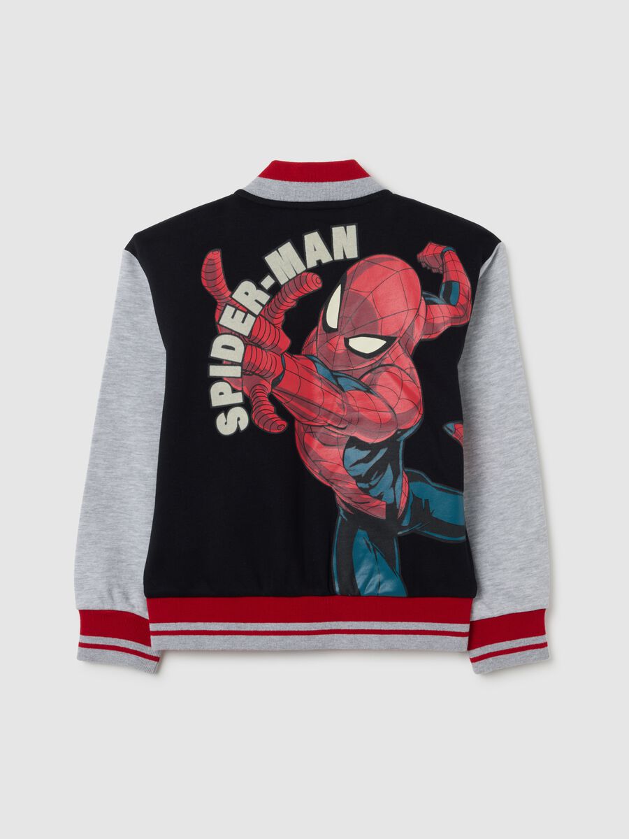 Children's sweatshirt in multicolour cotton blend regular fit with Spiderman print_1