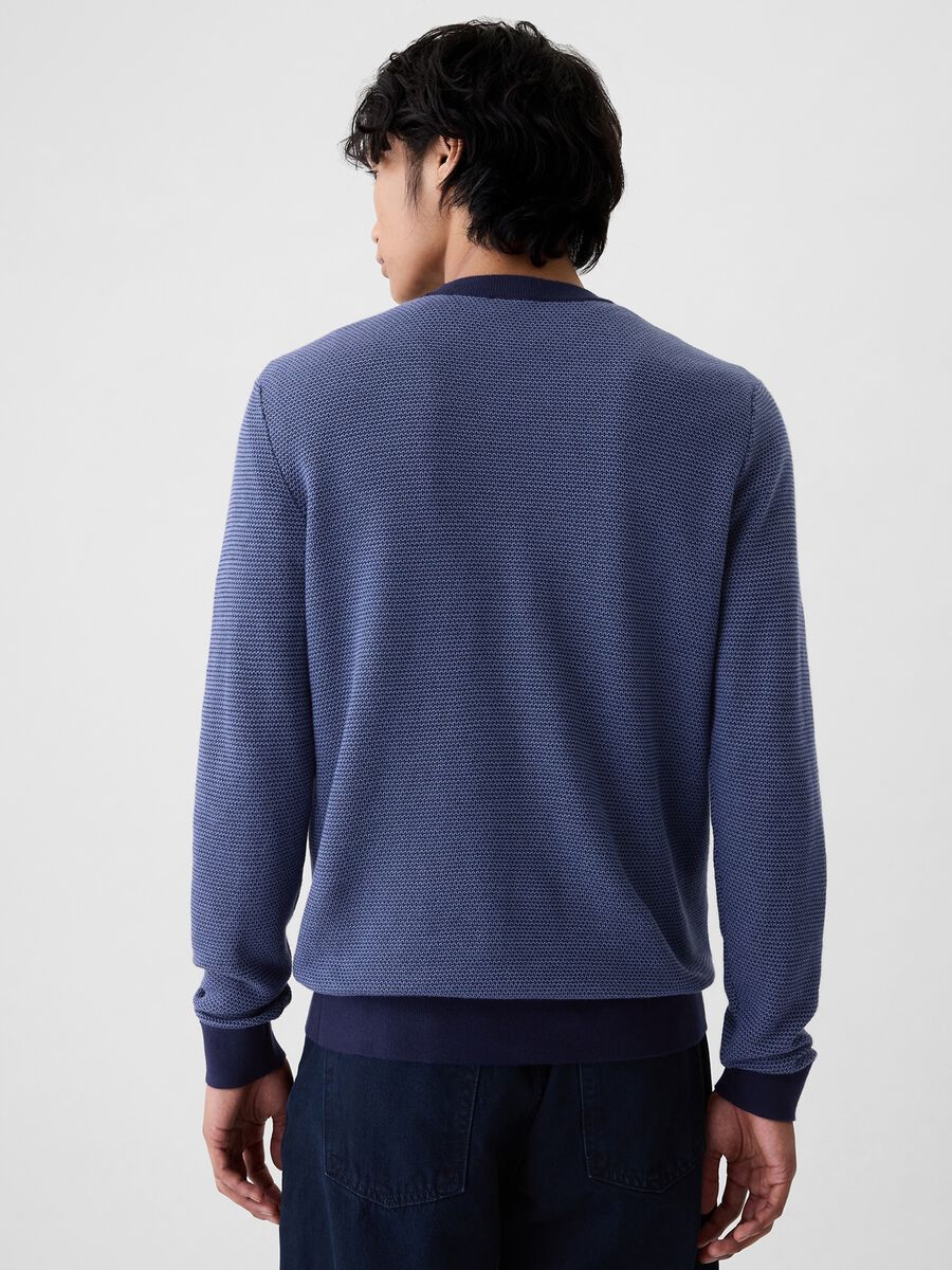 Pullover with micro waffle weave_2
