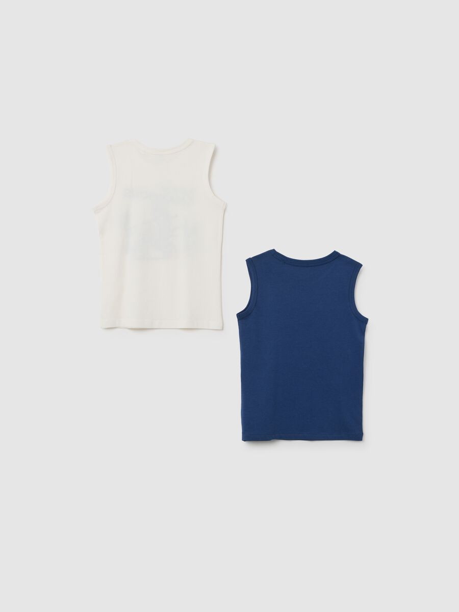 Children's multicolour pure cotton regular fit vests with prints_1