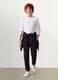 Black organic cotton jogger trousers_0