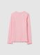 Girls' pink cotton regular fit top_1