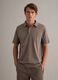 Brown short-sleeve polo in pure cotton, regular fit_2