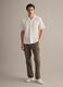 White pure organic cotton bowling-collar shirt, regular fit_1