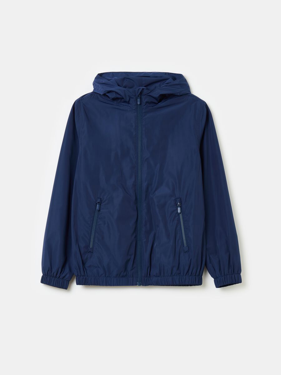 Full-zip waterproof jacket with hood_0