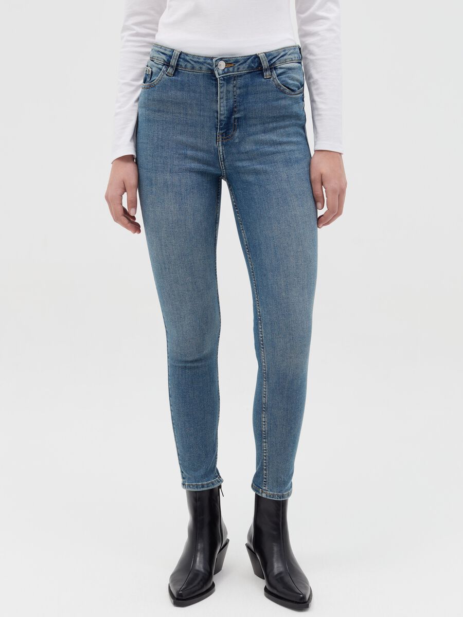 Cropped skinny-fit jeans_1