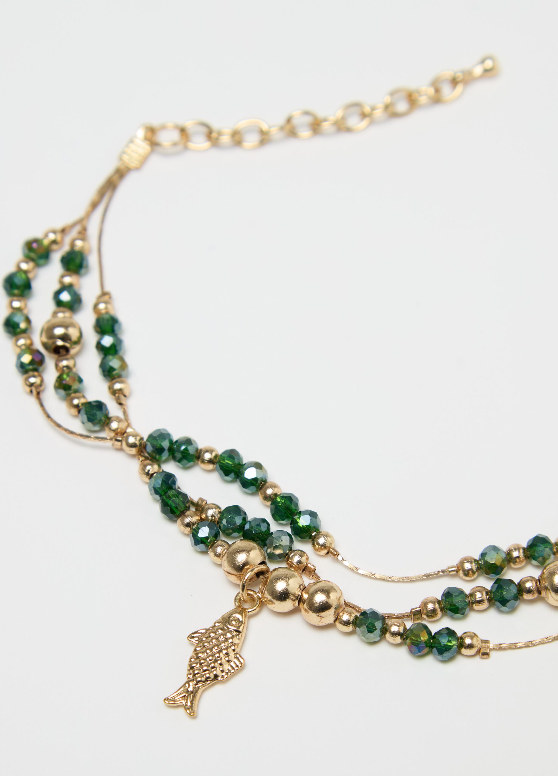 Bracciale con perline e pendente