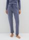 Blue cotton pyjama trousers_1