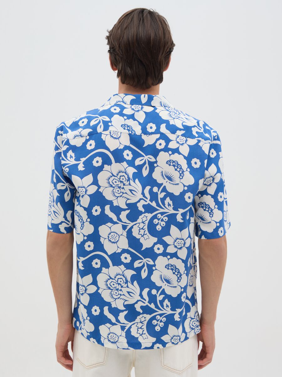 Men's Multicolour Viscose Oversized Shirt_3