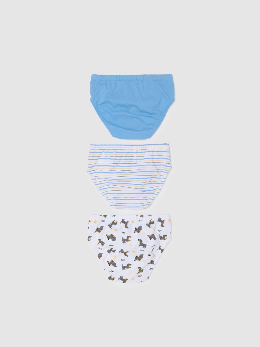 Children's multicolour cotton briefs regular fit tripack_1