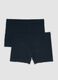 Bipack di boxer blu in cotone Supima elasticizzato_4
