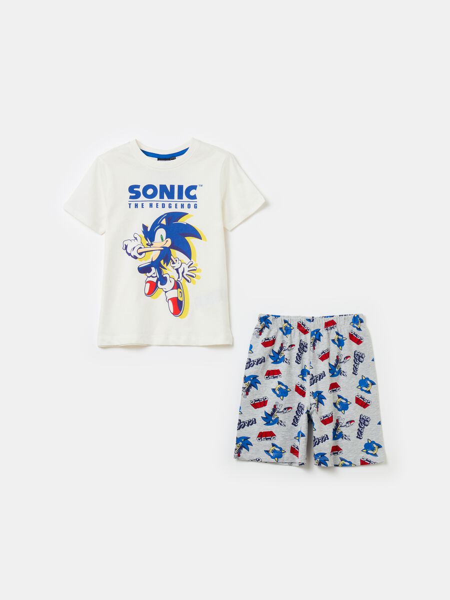 Pigiama in cotone bio stampa Sonic™_0