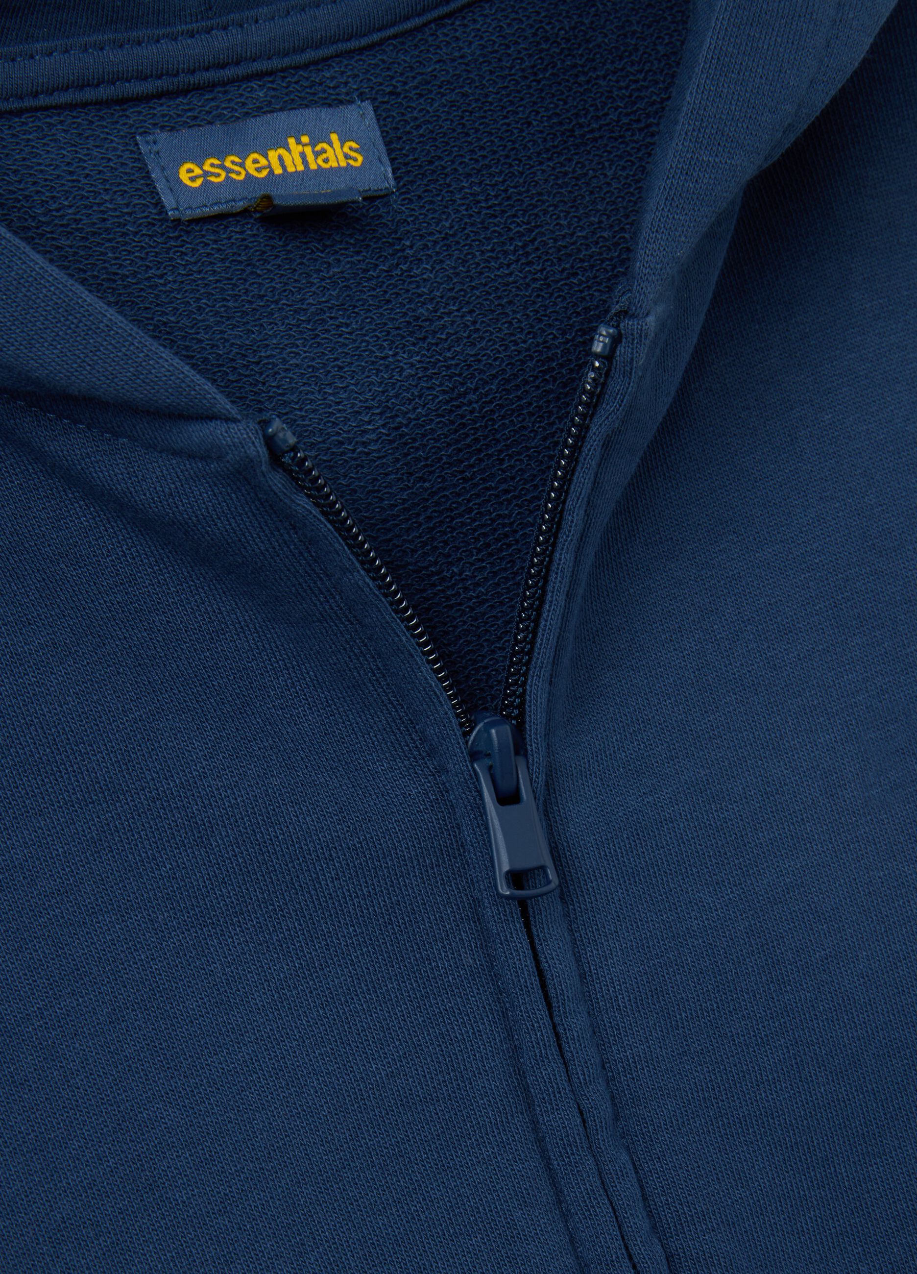 Children's blue pure cotton regular fit sweatshirt