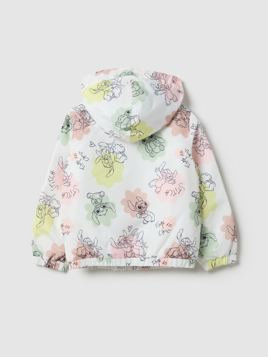 Multicolour padded jacket for girls with regular fit and hood_1