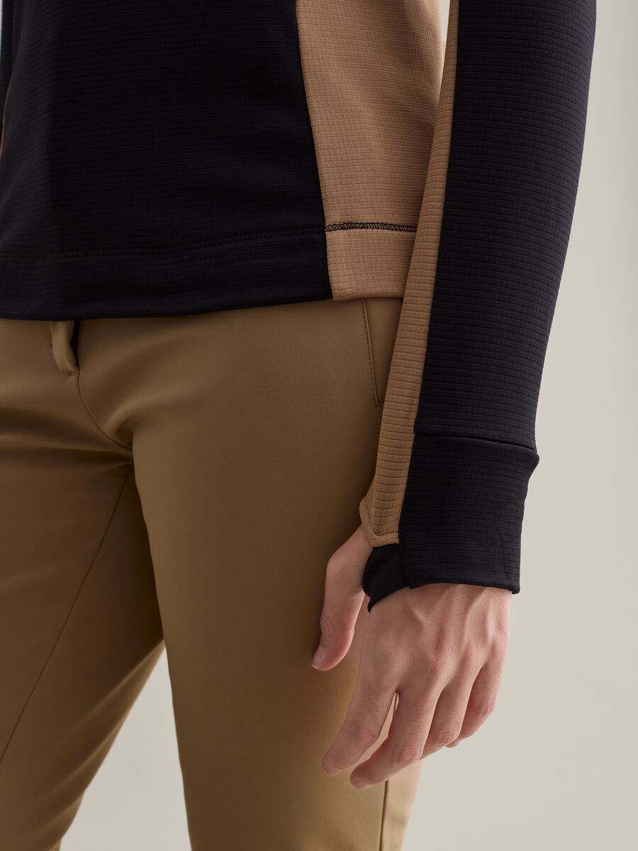 Half-zip fleece with waffle weave_2