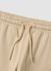 Beige pure cotton comfort-fit joggers for boys_2
