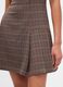 Brown plaid dress with check detailing_3