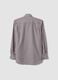 Brown striped cotton-blend button-down collar easy-iron regular-fit shirt_5