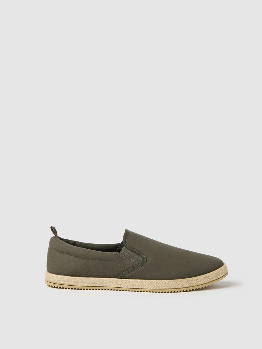 Green cotton espadrilles_0