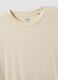 Beige short-sleeve stretch viscose T-shirt_5