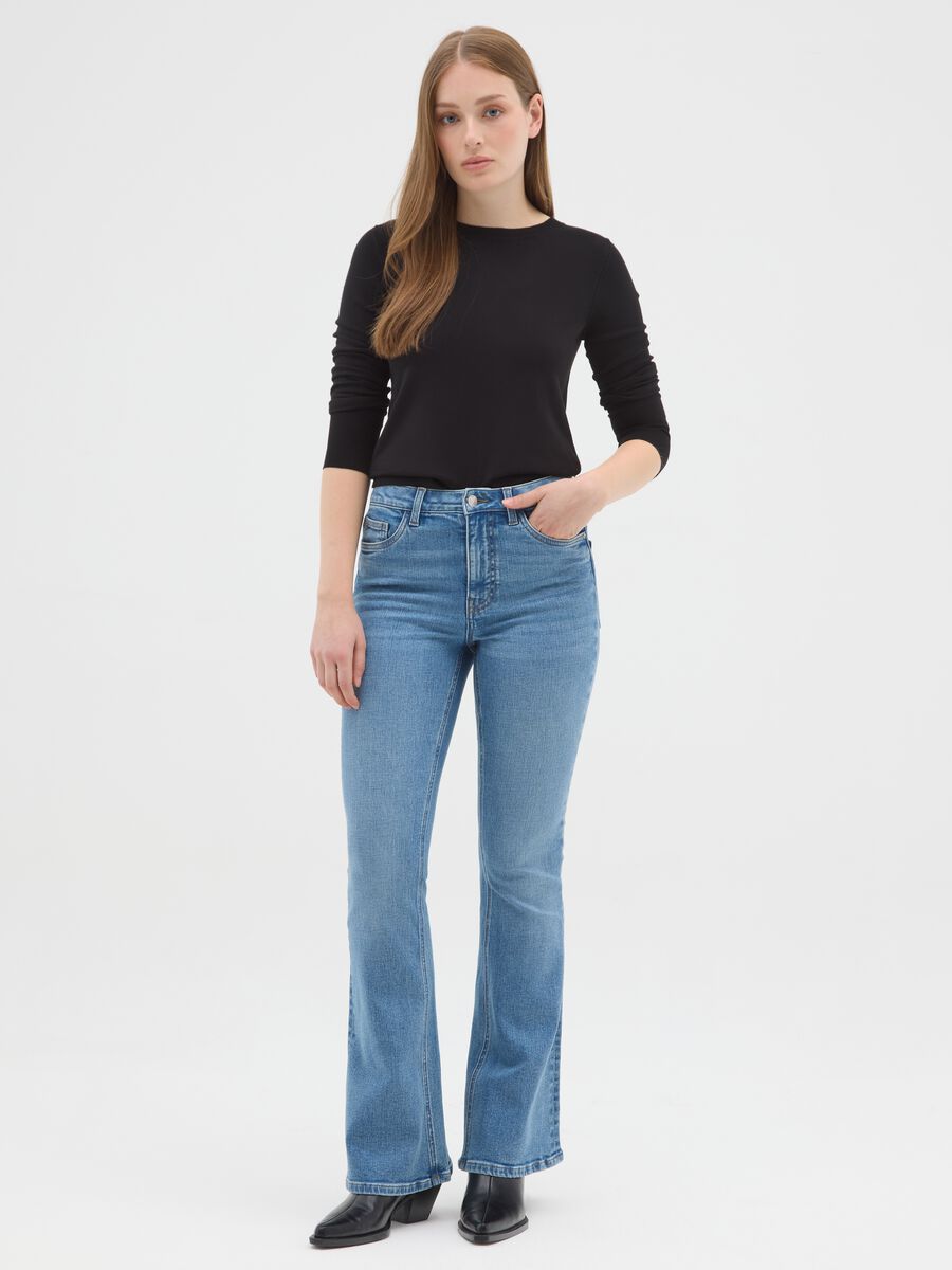 Maglione nero vestibilità fitted_1