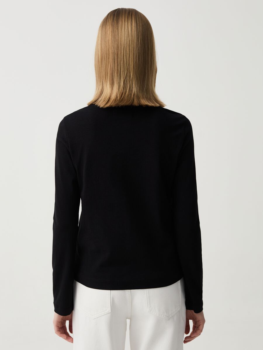 Essential cotton T-shirt with long sleeves_2