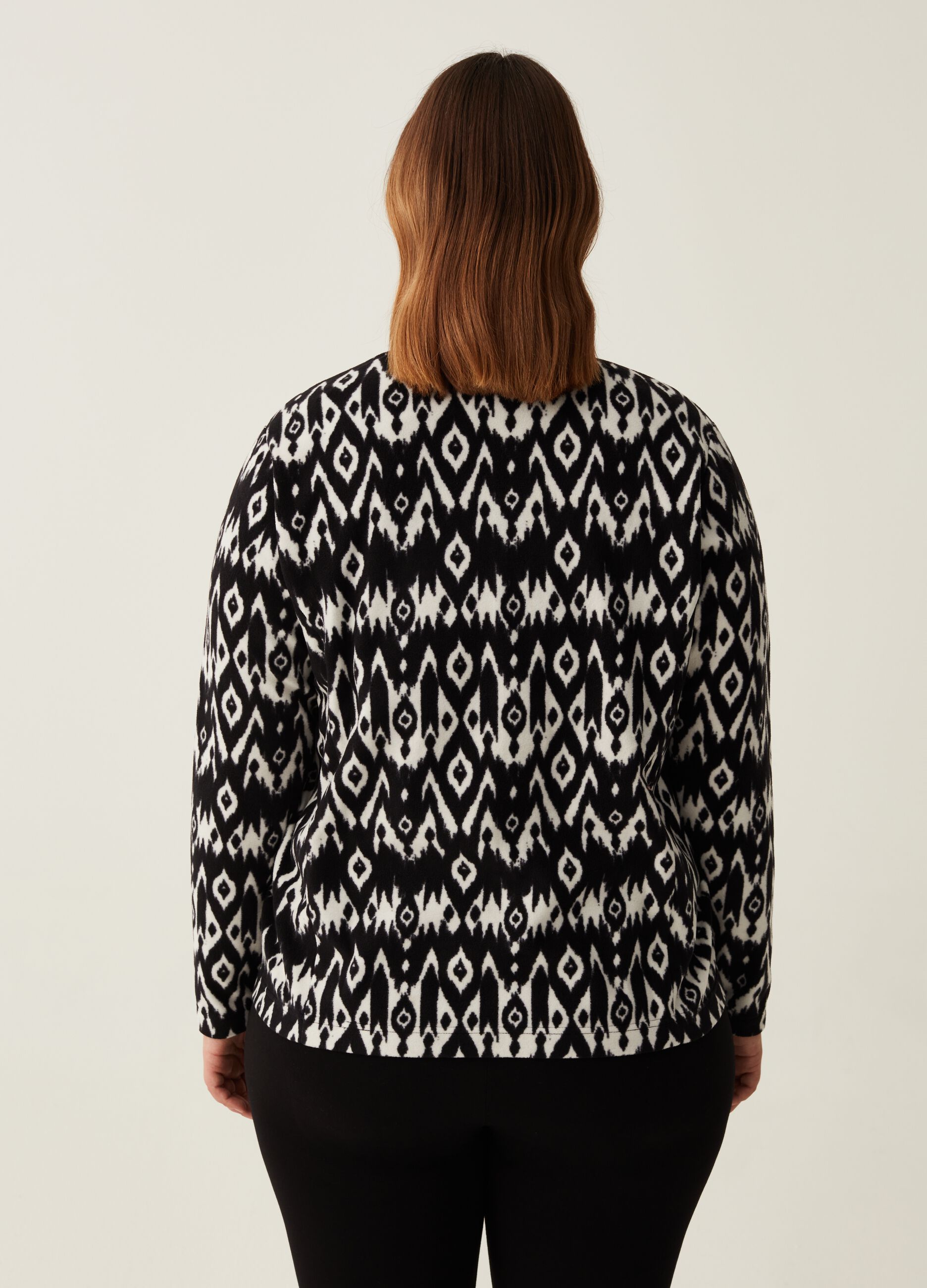Full-zip in pile fantasia ikat Curvy_2