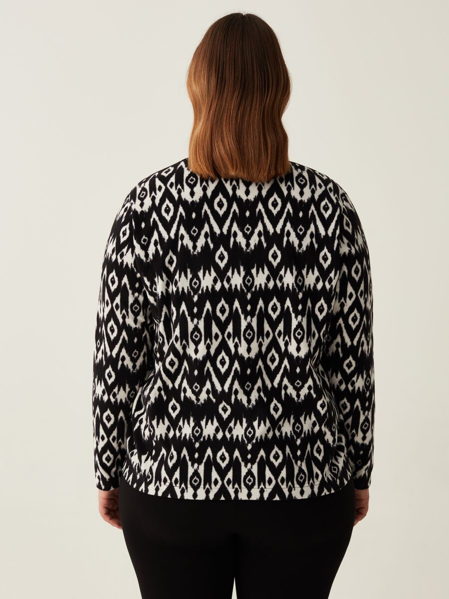 Full-zip in pile fantasia ikat Curvy_2