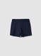 Girls&rsquo; regular-fit blue pure cotton shorts_1