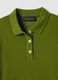 Green short-sleeve polo in pure cotton, regular fit_5