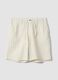 Multicolour striped linen-cotton blend shorts, regular fit_4