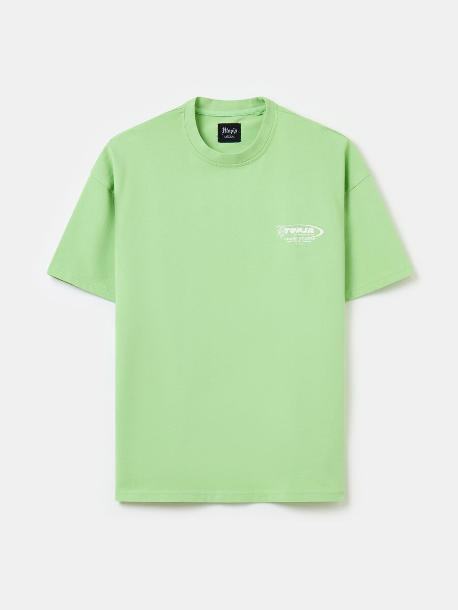 Graphic Short Sleeved T-shirt Pistachio Green_4