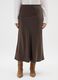 Long Brown Satin Skirt_1