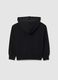 Girls' black pure cotton regular fit sweatshirt_1