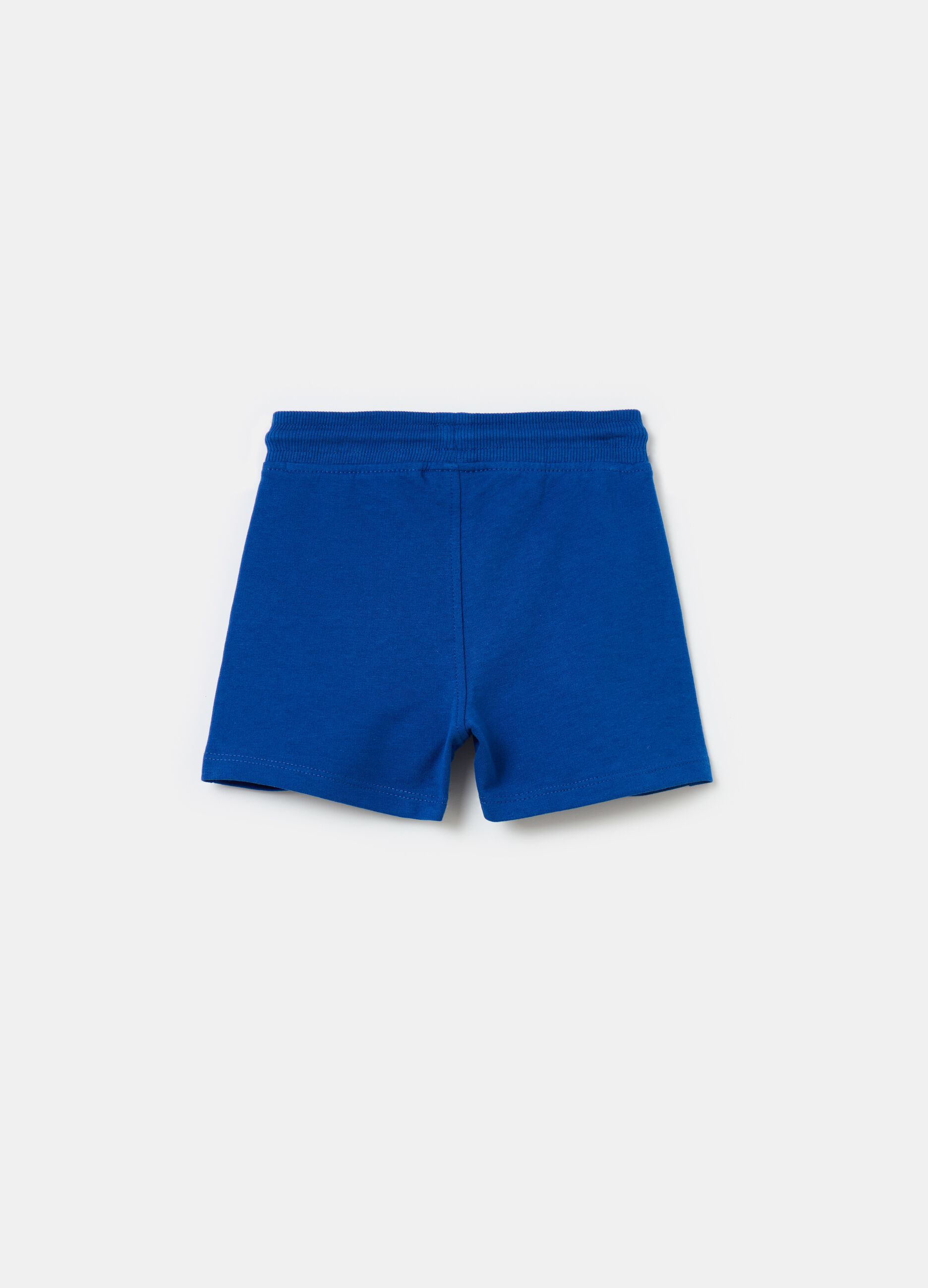 Cotton shorts with pockets and drawstring