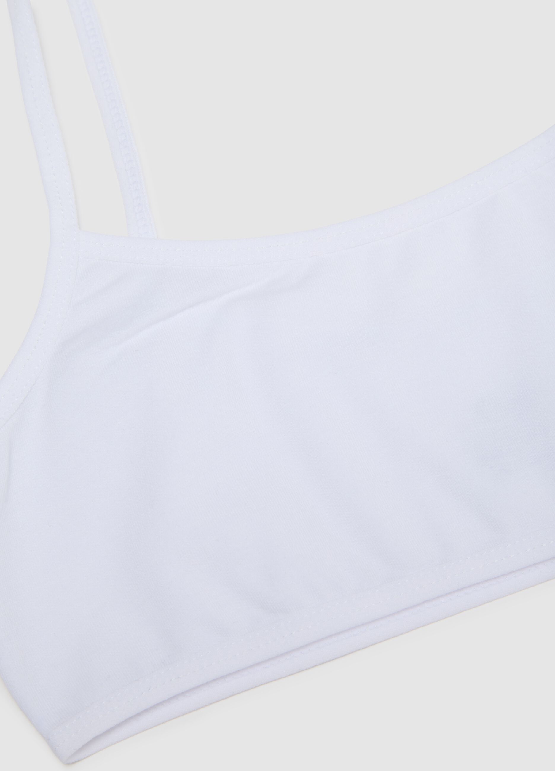 Girl's Cotton White Stretch Bra Tripack Set