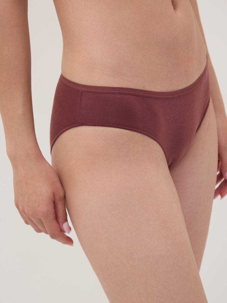 Multipack di cinque slip multicolor in cotone organico elasticizzato_3
